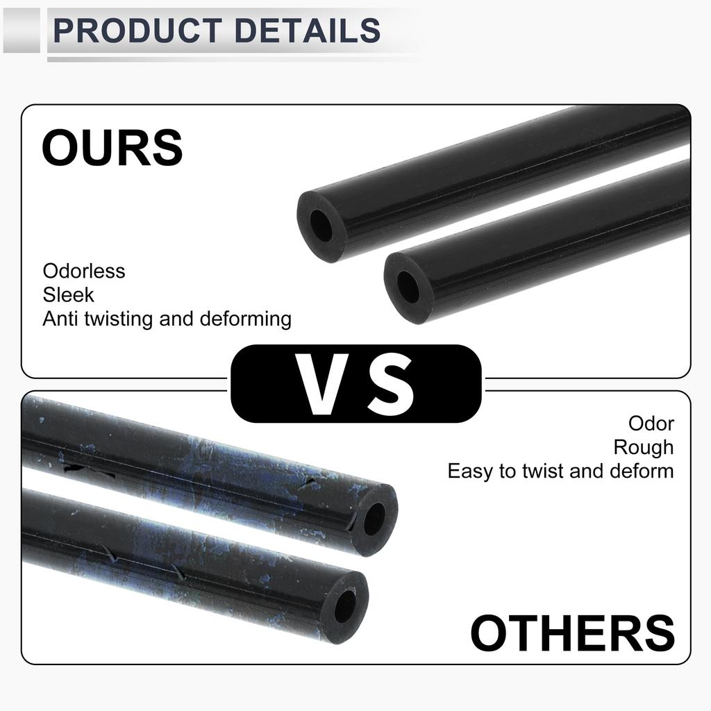 RATCHROLL 1PC Universal Silicone Vacuum Tube Hose High Temperature 6.6FT 3/16" 4mm ID 3.0mm