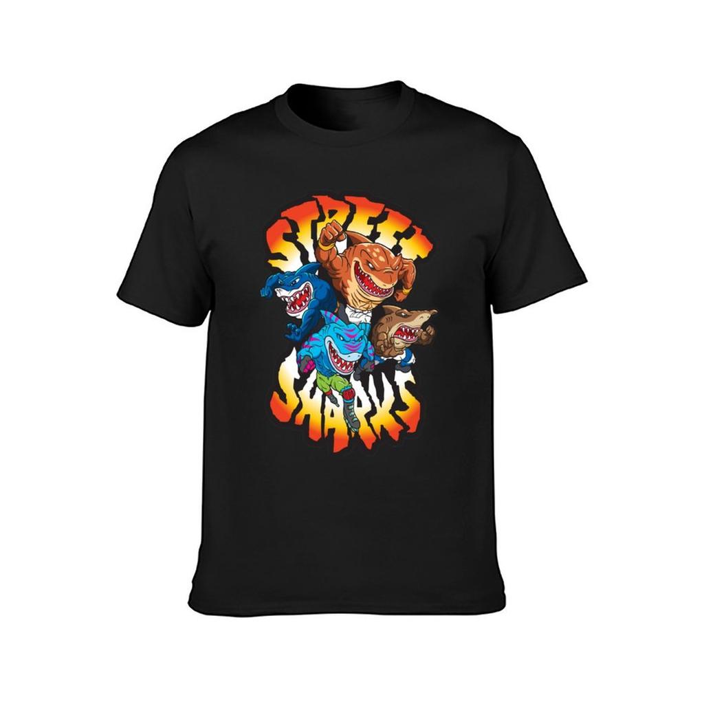 Shark Warriors Essential T-Shirt Customs Design Your Own Shirts Graphic Tees Customs Summer Clothes Black T Shirts for Men