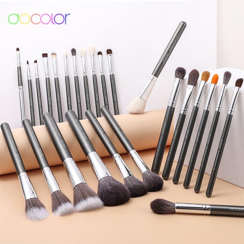Docolor 25PCS Makeup Brushes Set Foundation Powder Eyeliner Bronzer Brush Pincel Maquiagem Professional Cosmetic Tool
