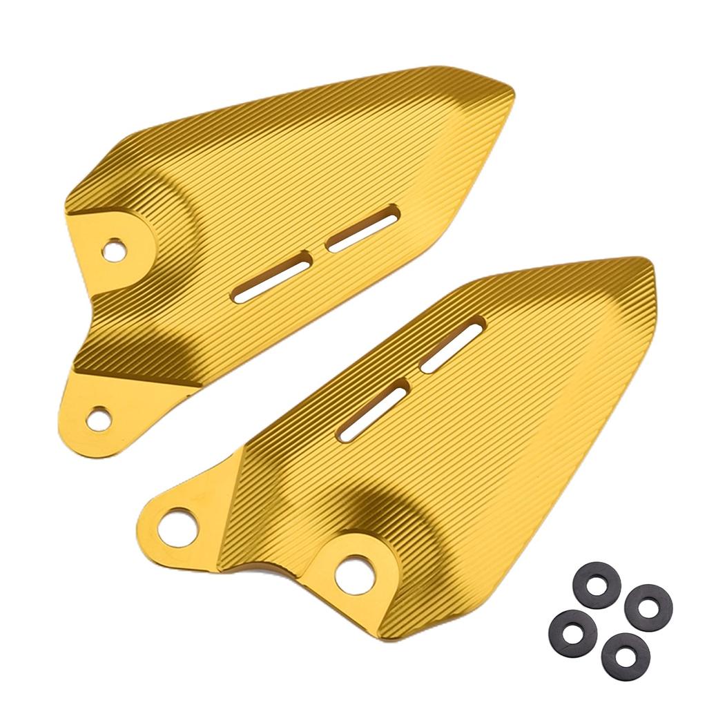 LEDISHUN Z900RS Parts Aluminum Heel Plate Guard 1 Pair Fits Z900RS/CAFE (2018-2024) (Gold)