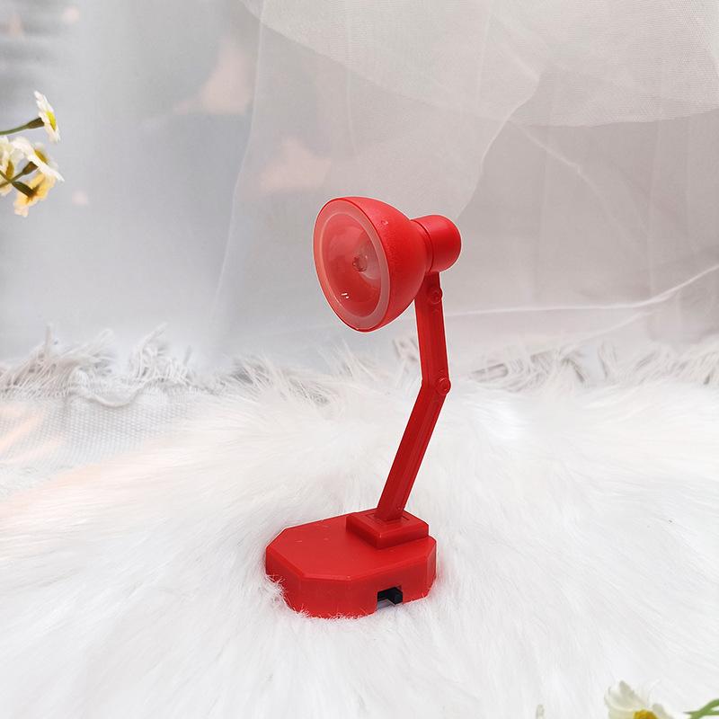 

Robotic Small Mini Arm Bending Manual Diy Night Light Button Cell Power Supply червоний