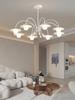 Nordic Modern Glass Ball Hall Chandelier Creative Living Dining Room Bedroom Kitchen Bar Cafe Home Decor Art Hanging Lamp LED