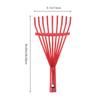 Carbon Steel Grass Rake Hand Rake Wire Broom Nine Tooth for Leaf Cleaning Garden Tool for Garden Maintenance Plant Care