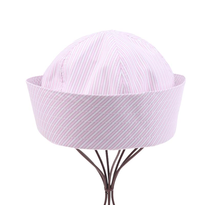 Korean Striped Sailor Hat Lovely Sweet Turn-Up Brim Dome Cap Versatile Cap Girly French Hats Cosplay Party Supplies