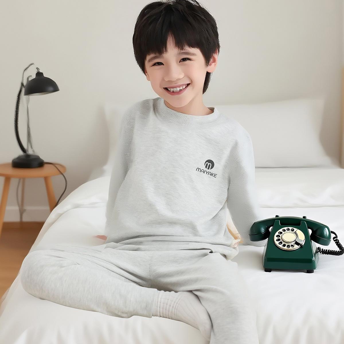 

Malt Can Осенний Хлопковый Детский Пижамный Комплект - Домашняя Одежда для Мальчиков и Девочек Size 90