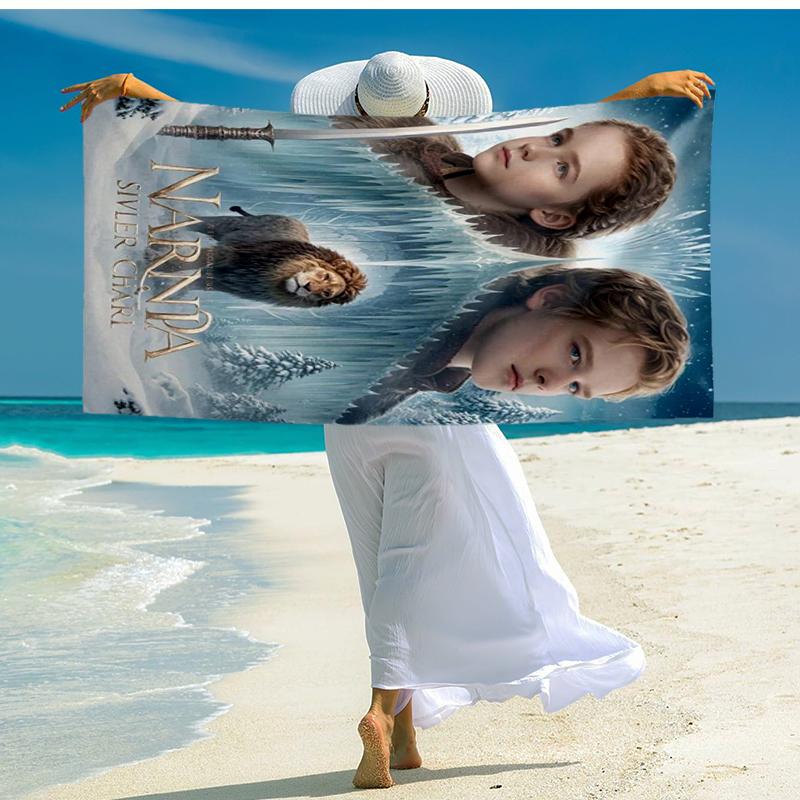 Ultra-Soft Beach Towel with The Chronicles of Narnia Theme,Ideal for Pool - Camping, Diving - Perfect Travel Essential, Vibrant Beach Towel.