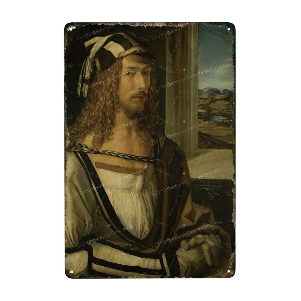 Oil Painting Style Retro Characters Landscapes Metal Tin Sign Wall Poster