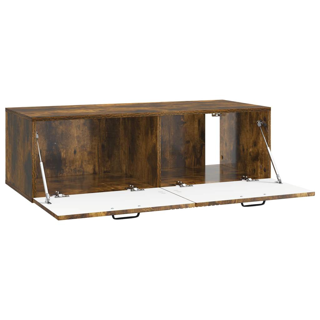 Wall Mounted TV Cabinet Smoked Oak 98 x 41 x 30 cm