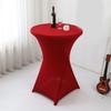 Cocktail Spandex Stretch Elastics Table Cover Square Corner Tablecloth Top Bars Table Cloth for Wedding Banquets
