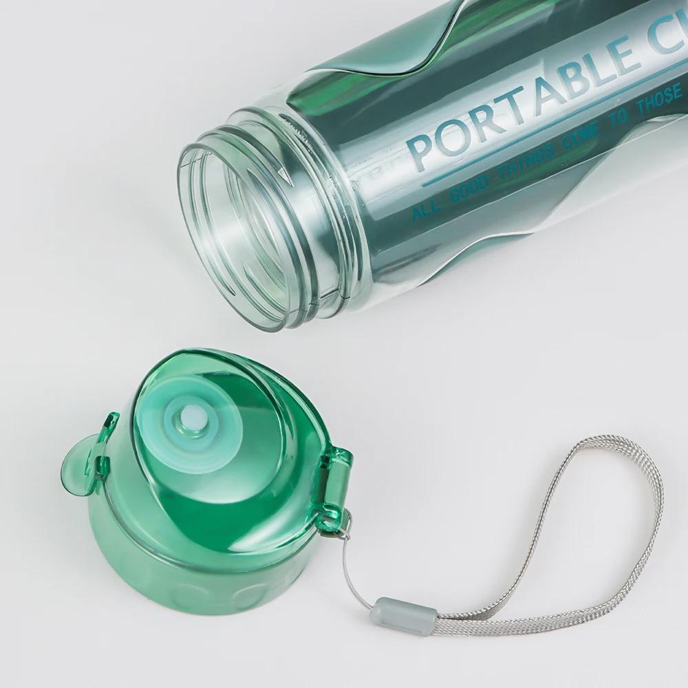 500ml Portable Sports Water Bottle Plastic Outdoor Gym Travel Drinks Mugs Clear Leakproof Drinking Bottle Water Bottles