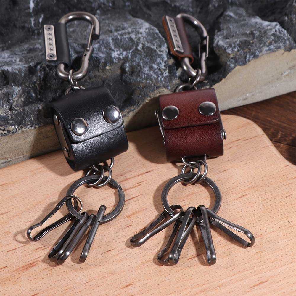 Zinc Zinc Alloy Dice Key Chain Leather Cool Cowhide Key Chain Dice Model Keychain  Female Lady Girl