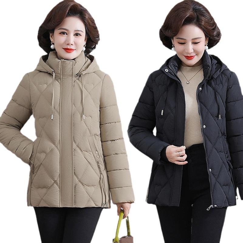 Middle-aged and Elderly Winter Down Cotton-padded Clothes Thermal Cotton-padded Clothes Women's Winter Cotton-padded Jackets
