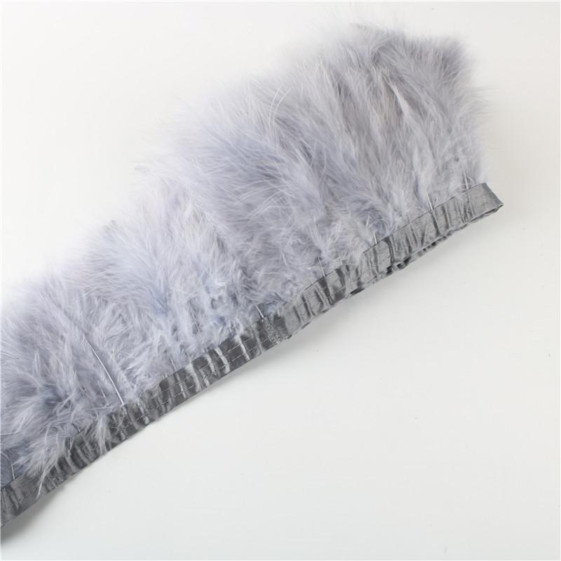 Feather2 Meter Fluffy Marabou Feathers Trim Fringe Wedding Dress Turkey Feather Ribbon Plumes Carnival Accessories Decorative Crafts