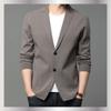 Spring And Autumn Men'S Knit Sweater Jackets, Blazers, Solid Color Cardigans Men'S Sweaters