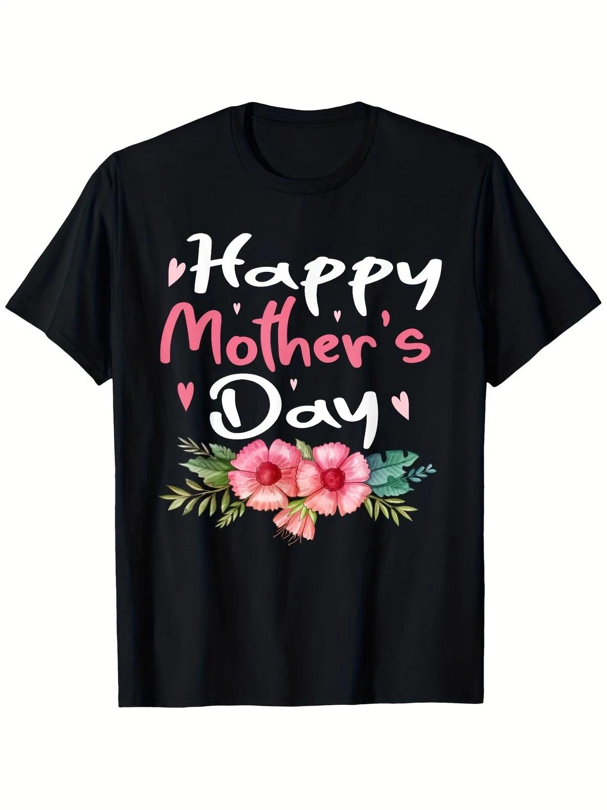 Happy Mother s Day Mom Mommy Flowers Mothers Day T-Shirt Style 2 XL