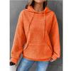 Women's 2023 Loose Pullover Hoodie with Kangaroo Pocket, Long Sleeve, Drawstring, Drop Shoulder