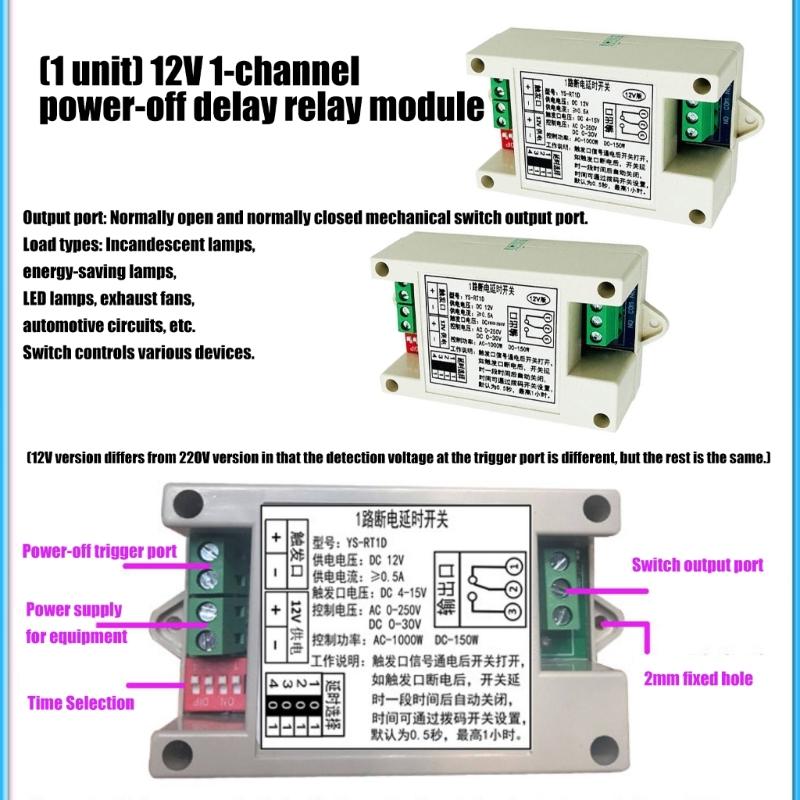 Programmable Time Delay Relays Module Highly Durability Construction Easy Installation for Electrical Device Protections
