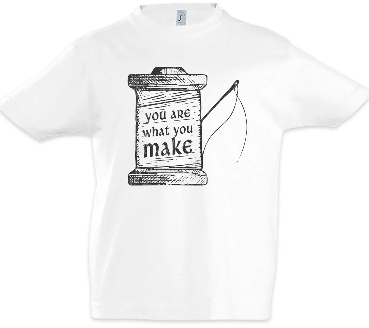 Ты то, что ты делаешь Детская футболка для мальчиков Игла и нитеобрезатель- 110