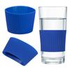 Round Durable Non-Slip Bottle Sleeves Water Cup Coasters Insulation Cup Cover Silicone Cup Sleeve