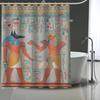 Egyptische Anubis Egyptische Cultuur Grote Douchegordijn, Waterdicht Polyester Stof Met 12 Haken, Huis Decoratie
