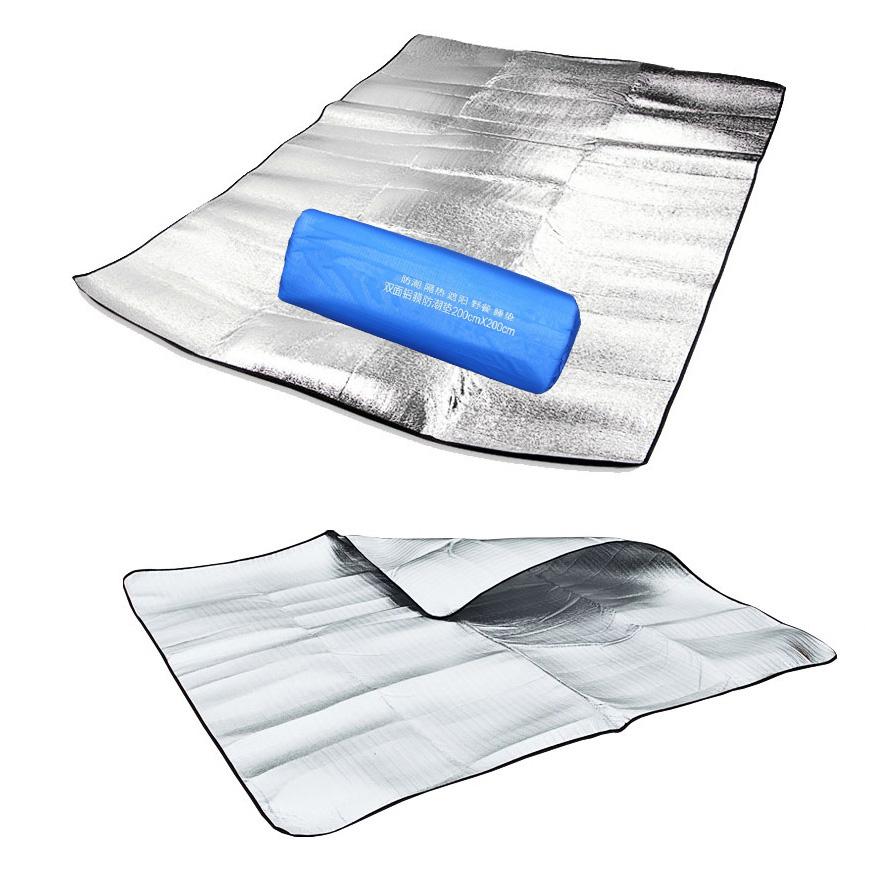 Outdoor Camping Air Mattress, Picnic Blanket, Picnic Pad, Aluminum Foil Mats, Double Side, Dampproof Beach Mat