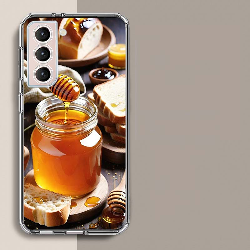 Golden Honey Dripping From Honeycomb Phone Case For Samsung A16 A26 A36 A56 A17 A15 A25 A35 A55 A14 A24 A34 A54 A04S A05S Galaxy
