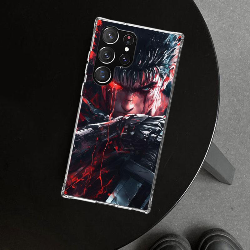 Guts B-Berserks Anime Phone Case Cover for Samsung Galaxy S26 S25 Edge S24 S23 Ultra S22 Plus S21 FE S20 + Art Customized Fundas