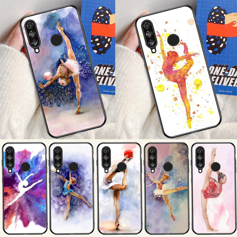 Gymnastics Oil Painting For Huawei P20 P40 P30 Lite P60 Pro Nova 12s 11i 12i 10 9 SE 5T Y91 Y90 Y60 Y70 Y72 Y61 Case