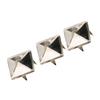 100pcs Square Pyramid Punk Rivets 4 Claw Metal Studs for Bracelets Clothing Shoes Handbag