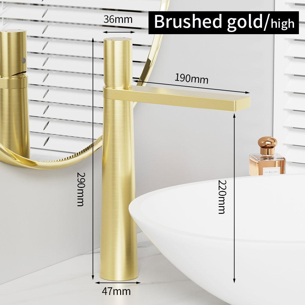 Black Basin Faucet Modern Copper Bathroom Mixer Taps Crane Deck Installation Hot and Cold Water Faucets Sink Faucet for Bathroom