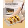 Silicone Divided Taco Tray Rack For Tortillas 28.6*16.5*3CM For Holding Tortillas And Tacos Tableware Cookerware Kitchen Tools
