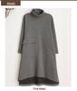 2026 Artistic High Neck Irregular Thickened Long Dress for Women