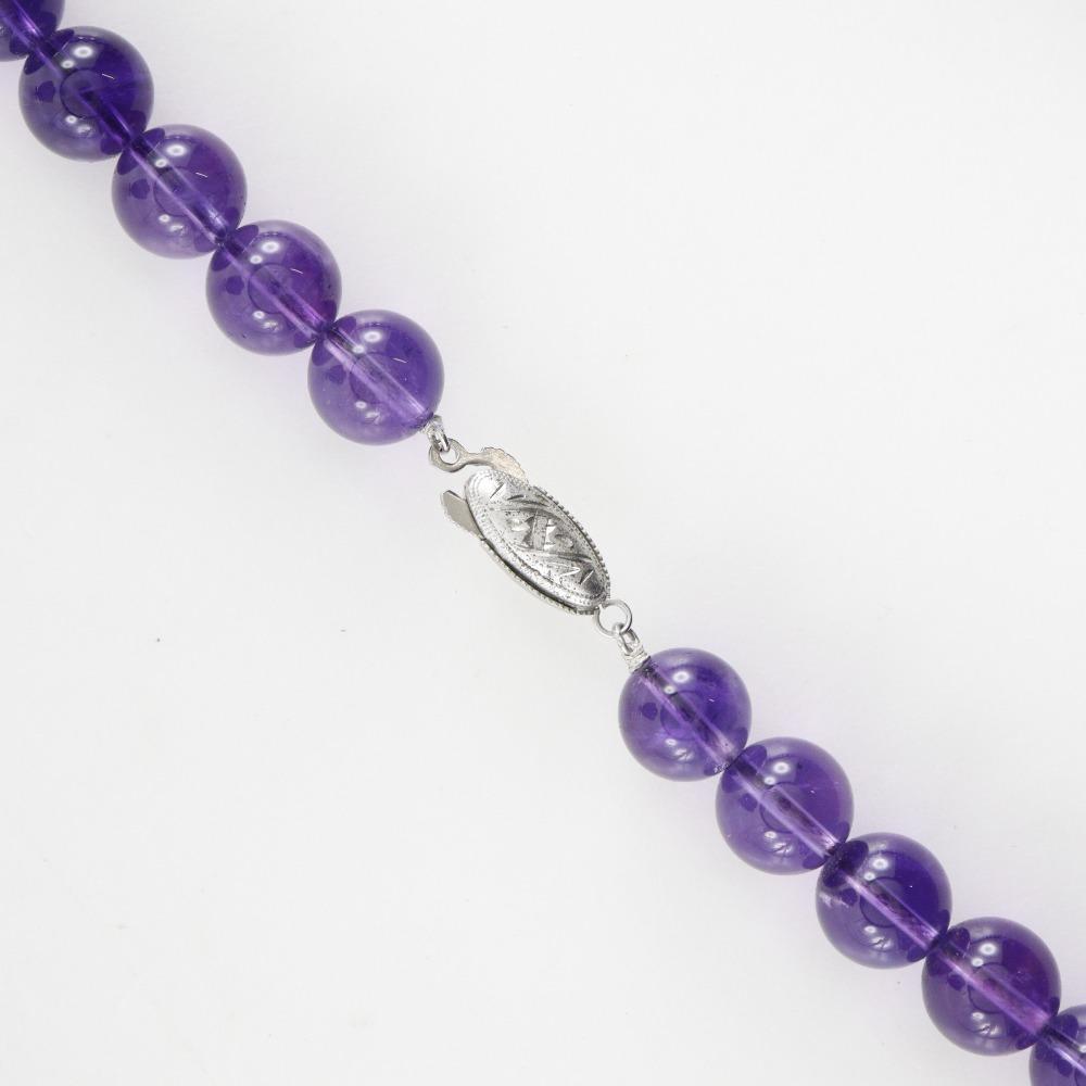 Necklace Purple amethyst/Silver 65.6g Women Used
