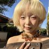 Vintage Pearl Beaded Choker Leopard Clavicle Chain Trendy Flower Heart Necklace  Girls