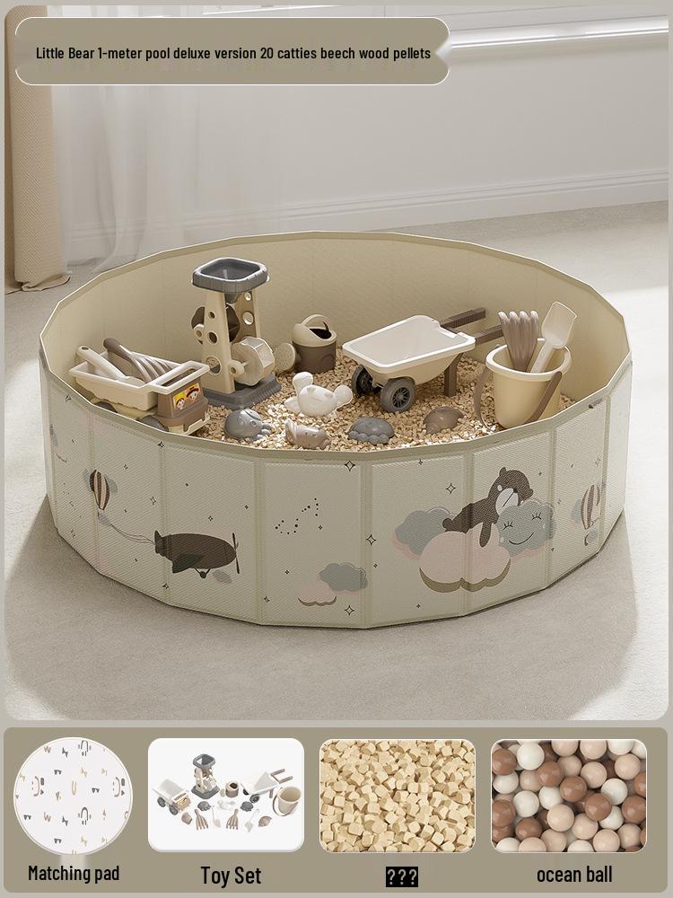 Children's Cassia Seed Sandbox Set - Indoor Play Sand, Shovel, & Digging Tools