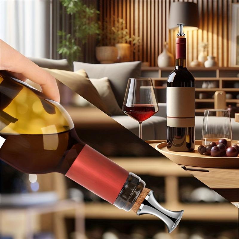 1Pc red wine cork wine bottle cork fresh-keeping plug sealing plug flat head non-leaking wine set