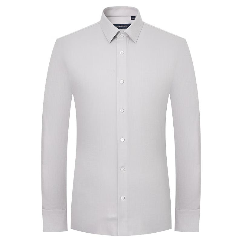 Chemise Business à Manches Longues Anti-froissage pour Homme Baoxiniao