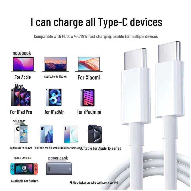 Kevo USB-C zu USB-C PD Schnellladekabel