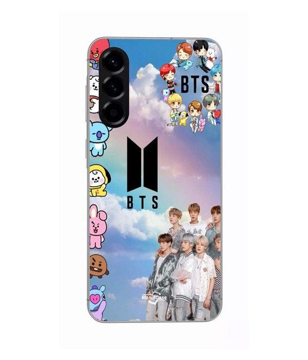 Cover - Maniacase - Samsung Galaxy A56 - Silicone - Kpop BTS - Morbida nero