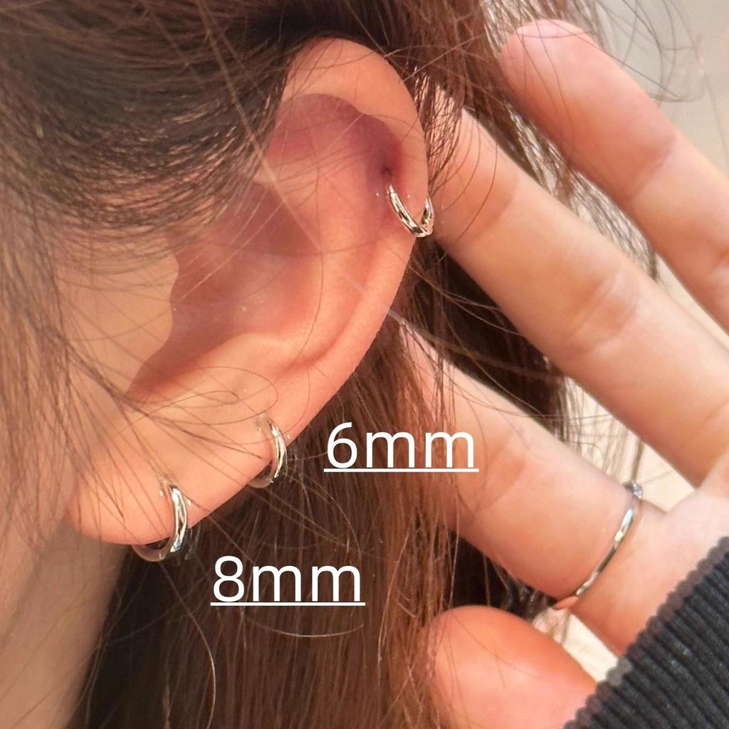 925 Silver Needle Mini Hoop Earrings for Women's Ear Piercing - Simple, High-End Cartilage Hoops for Everyday Wear