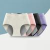 Dámské menštruační kalhotky Střední pas Bavlna Proti protečení Větší velikosti Měkké Prodyšné Antiseptické Jednobarevné Elastické Odvádějící vlhkost La