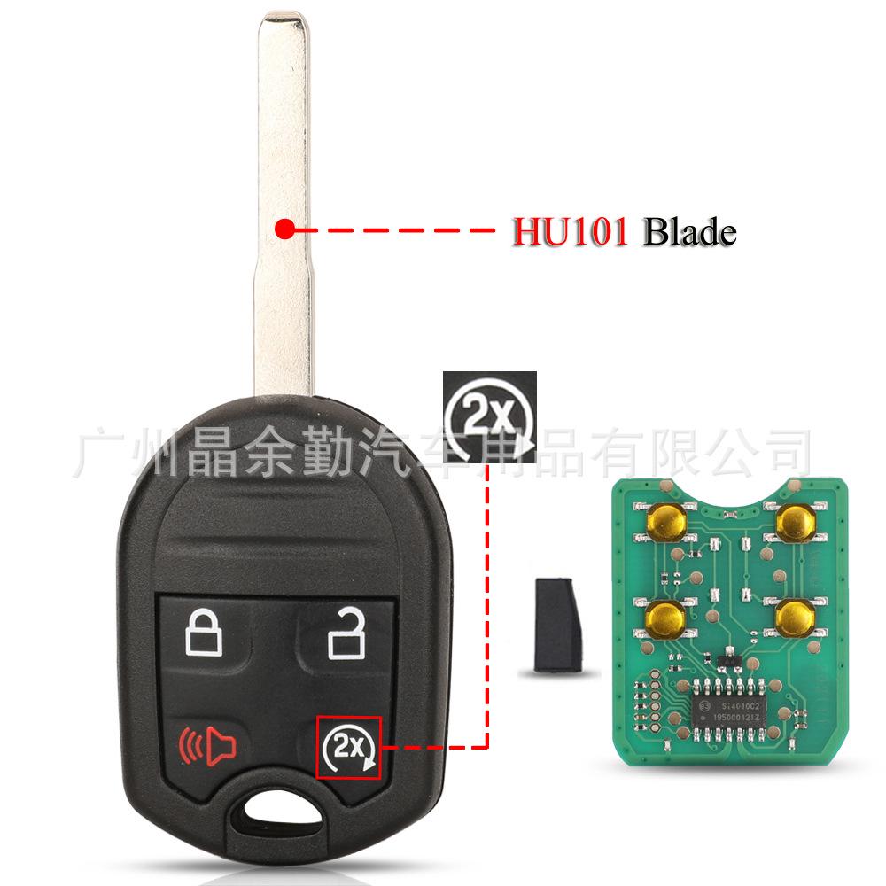 Ford 4/5-Button Remote Car Key CWTWB1U793 - 315/433MHz ID63 Chip Compatible