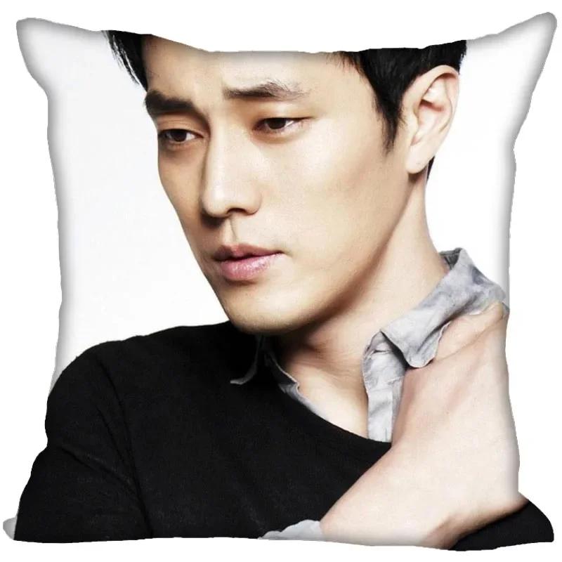 New So Ji Sub KPOP Boy Pillow Cover Bedroom Home Decorative Pillowcase Square Zipper Pillow Cases Satin Soft No Fade 0824