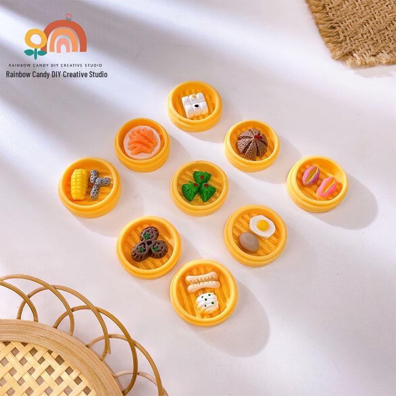 

Миниатюрная еда Игровой домик Сделай сам Пароварка и Аксессуары для ювелирных изделий из смолы