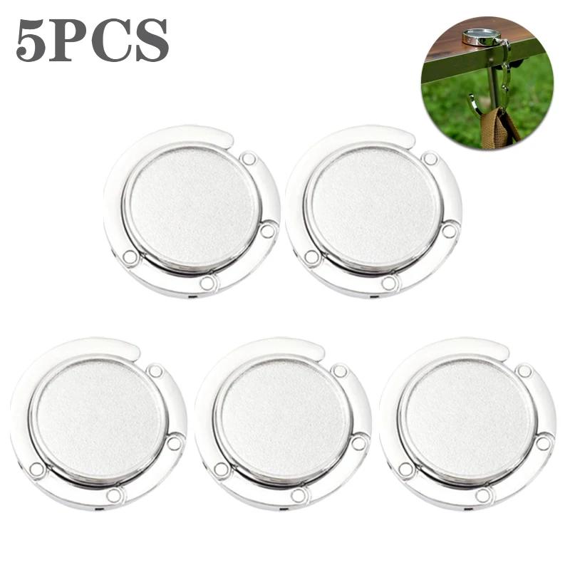 1-20PCS Handbag Hooks Folding Metal Table Bag Holders Portable Purse Hanger Unique Parts Accessories Multipurpose Non-Slip Hooks