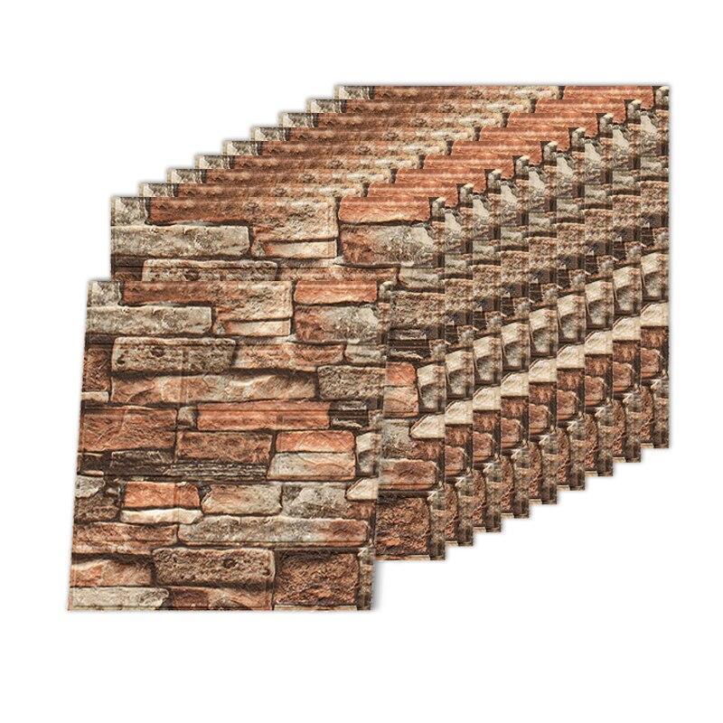 3D Dreidimensionale Wandaufkleber Selbstklebende Tapete Antikollisions-Dekoraufkleber 10 Stück