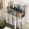 Strong Load-bearing Toothbrush Holder No Punching Install Wall Mounted Wall Mounted Organizer Stable Practical