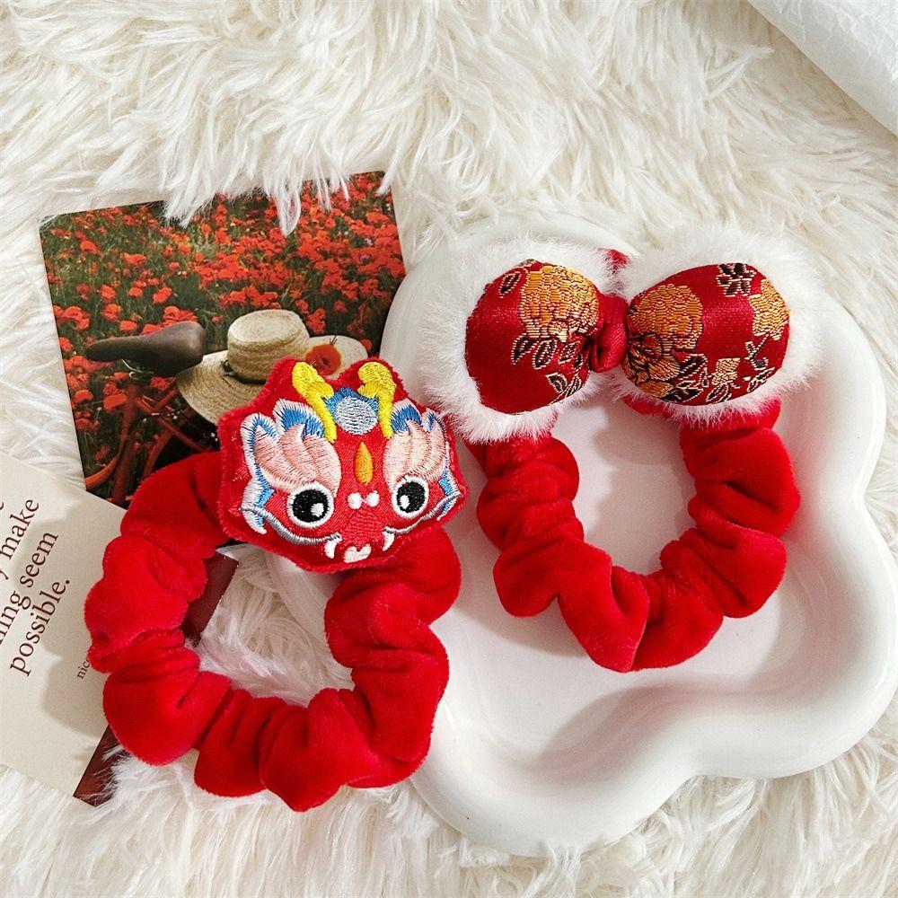Lion Dance New Year Children Headwear Plush New Year Elastic Hair Band Unique Girls/Women