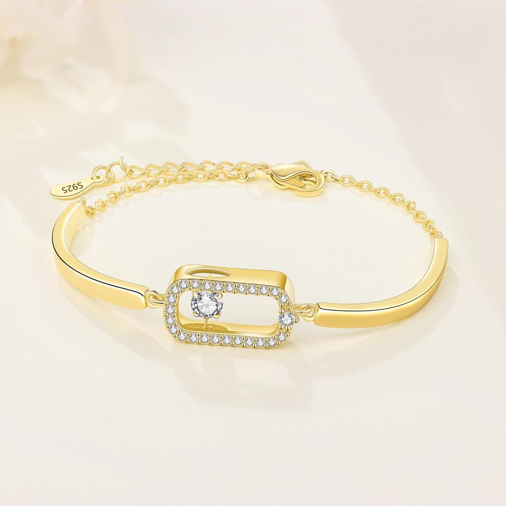 Classic Authentic Original Diamond Bracelets Pure Copper Metal Trendy Fashion Charm Bead Components Luxury Brand High Quality Fine Jewelry