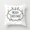 Merry Christmas Printed White Putetrekk Christmas Style Putetrekk Hjem Sofa Dekor Putetrekk
